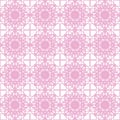 Geometric pattern seamless eight-pointed star white pink