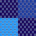Geometric pattern with square in blue color