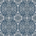 Geometric pattern with a symmetrical design featuring interlocking shapes Royalty Free Stock Photo