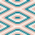 Geometric Pattern teal, pink, white - Vector pattern