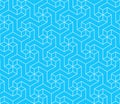 Geometric pattern with three-dimensional shape Royalty Free Stock Photo