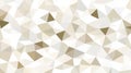 A geometric pattern of triangles in various shades of beige and white. Royalty Free Stock Photo