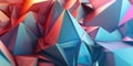 Geometric pattern with triangular shapes creating a textured surface. AIG49. Royalty Free Stock Photo
