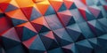Geometric pattern with triangular shapes creating a textured surface. AIG49. Royalty Free Stock Photo