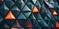 Geometric pattern with triangular shapes creating a textured surface. AIG49. Royalty Free Stock Photo