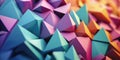 Geometric pattern with triangular shapes creating a textured surface. AIG49. Royalty Free Stock Photo