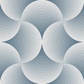 Geometric pattern vector. Geometric simple fashion fabric print. Vector repeating tile texture. Overlapping circles funky