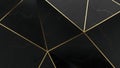 Geometric patterns on black marble surface Royalty Free Stock Photo