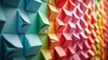 Geometric patterns on colored paper Royalty Free Stock Photo