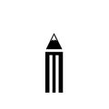 Geometric Pencil icon vector sign and symbol isolated on white background, Geometric Pencil logo concept Royalty Free Stock Photo