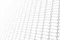 Geometric perspective line pattern. Seamless texture of metal mesh. Royalty Free Stock Photo