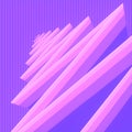 Geometric pink colored zigzag pattern. Decoration element background. 3d rendering digital illustration