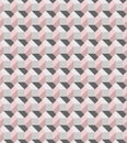 Geometric pink and grey seamless vector pattern inspired by modern tiles