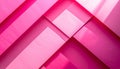 Geometric Pink Paper Overlap with Dramatic Light and Shadow Play Abstract Background image Royalty Free Stock Photo