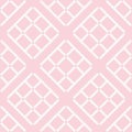 Geometric pink pattern with small squares, diamonds and straight lines Royalty Free Stock Photo