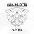 Geometric polar bear head Royalty Free Stock Photo