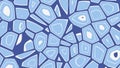 Geometric poligonal cells, abstract mosaic background. Vector illustration.