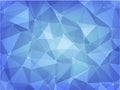 Geometric polygon abstract background of blue