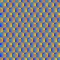 geometric polygon seamless pattern.Fashion graphic design.Vector illustration. Background design.Optical illusion 3D. Modern styli