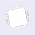 Geometric polygonal frames. Modern design. Sample photo frame. eps 10