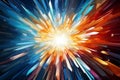 Geometric power, explosion design, abstract rays, vibrant vector illustration backdrop Royalty Free Stock Photo