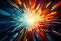 Geometric power, explosion design, abstract rays, vibrant vector illustration backdrop Royalty Free Stock Photo