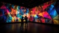 geometric projection wall