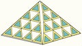 Geometric pyramid pattern abstract design vector design Generative AI Royalty Free Stock Photo