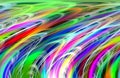 Rainbow colorful lines background. Waves like shapes, abstract background Royalty Free Stock Photo