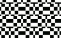 Geometric rectangular black and white pattern