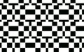 Geometric rectangular black and white pattern