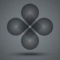 Geometric rectangular loop. Abstract background. Royalty Free Stock Photo