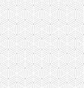 Seamless Vector Pattern With Hexagonal Dotted Shapes Royalty Free Stock Photo