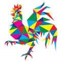 Geometric Rooster Animal