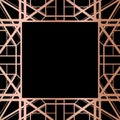 Geometric Rose Gold Gatsby Art Deco Style Frame Design