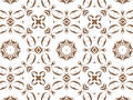 Geometric seamless background with shape abstract and kaleidoscope square repetition. Abstract white and brown gradient background