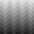 Geometric seamless border. Gradient pattern. Halftone linear texture. Abstract line gradation for design prints. Modern intricate