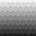 Geometric seamless border. Gradient pattern. Halftone linear texture. Abstract line gradation for design prints. Modern intricate