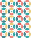 Geometric seamless circular dot repeat pattern