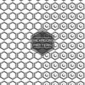 Geometric Seamless Horizontal 3D Hexagon Pattern Background Royalty Free Stock Photo