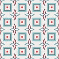 Geometric seamless pattern background. Scandinavian design in pink, beige, blue, turquoise tones Royalty Free Stock Photo