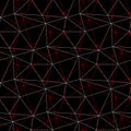 Geometric seamless pattern. Black red white background Royalty Free Stock Photo