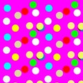 Geometric Seamless pattern Colourful Circles