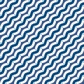 Geometric seamless pattern with diagonal waves