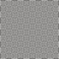 Geometric seamless pattern endless black and white vector regular background.