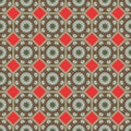 Geometric seamless pattern with ethnic element. Kyrgyz and Kazakh ornaments.