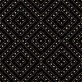 Geometric seamless pattern of gold silver diagonal lines and circle Royalty Free Stock Photo