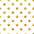 Geometric Seamless pattern of golden sequins Royalty Free Stock Photo