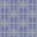 Geometric seamless pattern in gray and blue color with mesh effect of intersecting thin lines.