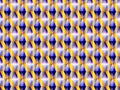 Geometric seamless pattern with hypnotic triangles